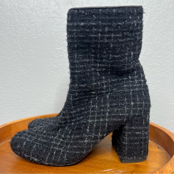 EUGENIA KIM TWEED FRAN HEELED BOOTIES sz 36 - Picture 1 of 8